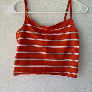 Orange crop top
